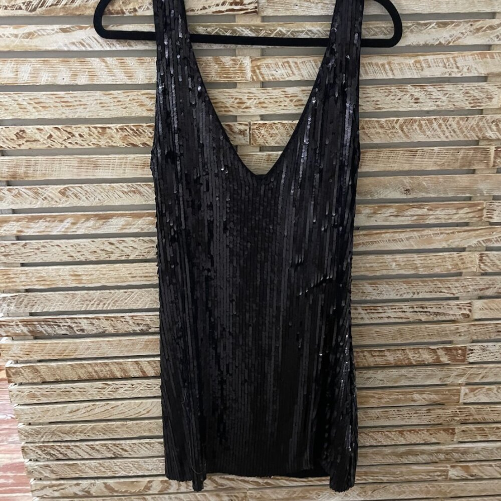 Intimately Free People Allover Sequin Side Slit Mini Dress